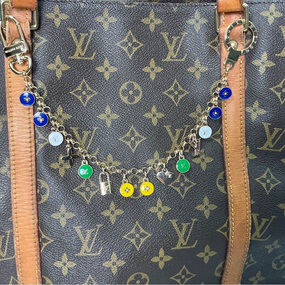 Louis Vuitton Gold Chain Top Handle Chain Extender Strap Bag Charm